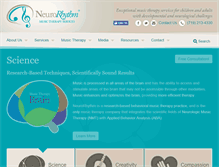 Tablet Screenshot of neurorhythm.com